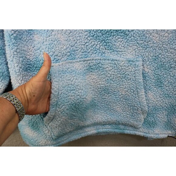 Pink by Victoria's Secret Plush Fleece Pullover Hoodie-XL-Oversized - Picture 8 of 13